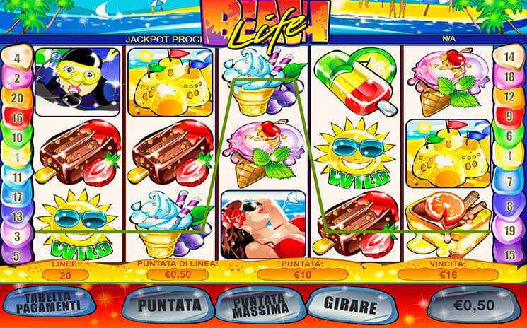 Beach Life Slot di Eurobet casinò