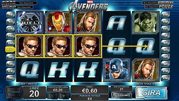 Slot Avengers su Eurobet