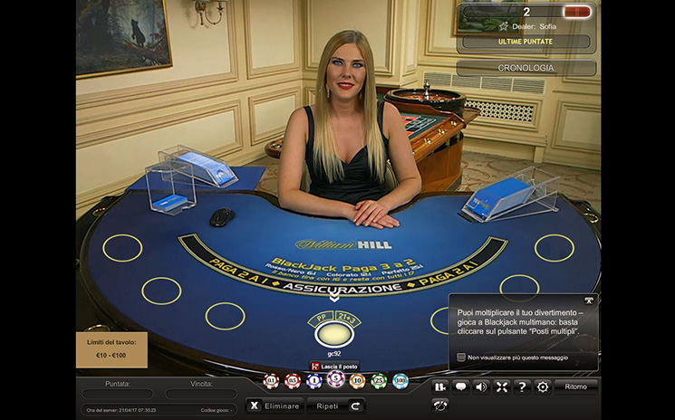 Blackjack in tempo reale LeoVegas
