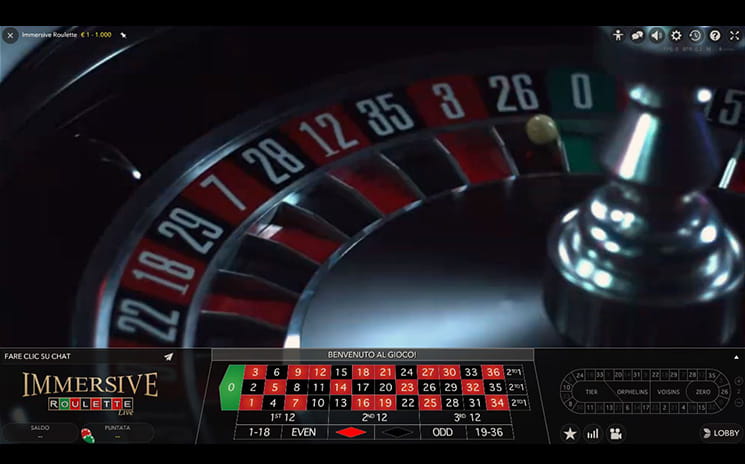 Roulette Live di Eurobet